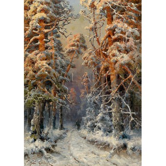 Гора през зимата (1898)  РЕПРОДУКЦИИ НА КАРТИНИ